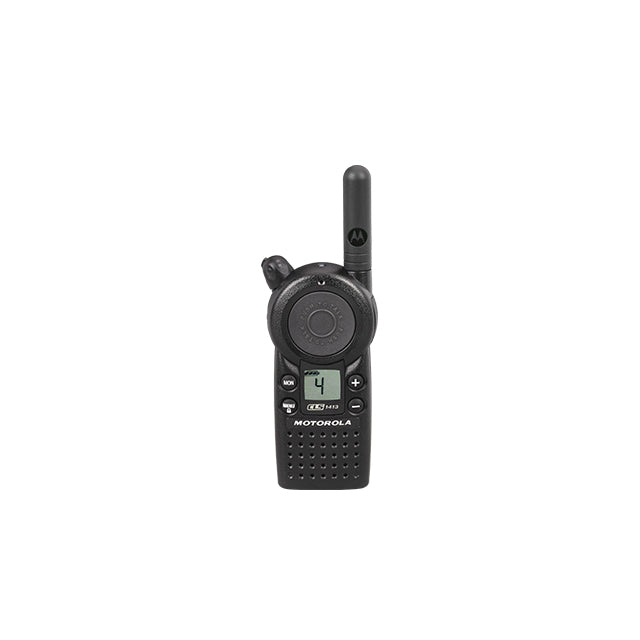 Motorola CLS1413 two-way radio, front view