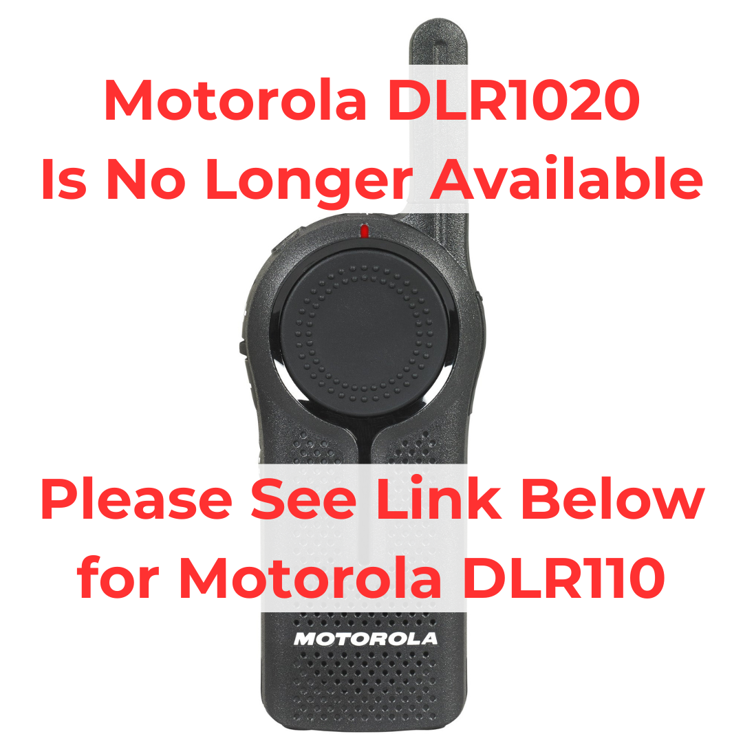 Motorola DLR1020 discontinued notice - now replaced by Motorola CURVE DLR110