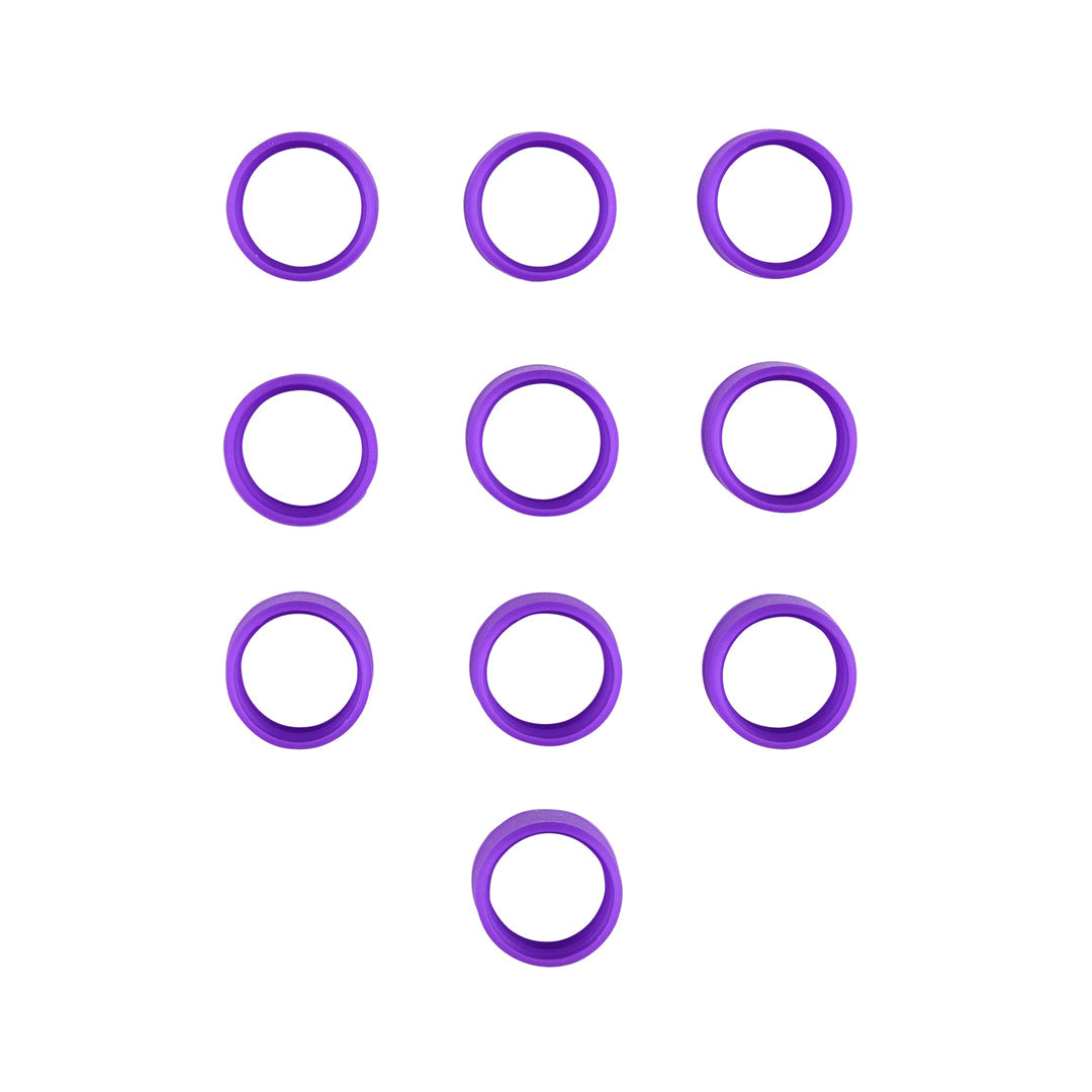 32012144005 Purple Antenna ID Bands, 10 Pack