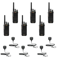 6x Motorola BPR50dx Two-Way Radios