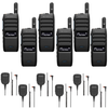 Motorola TLK110 6 Pack Bundle with Microphones