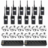 Motorola DTR700 12 Pack Bundle with Multi-Unit Charger and Headsets