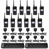 Motorola DTR700 12 Pack Bundle with Multi-Unit Charger and Speaker Microphone