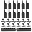 Motorola RMU2043 12 pack with Multi Charger and Speaker Microphones