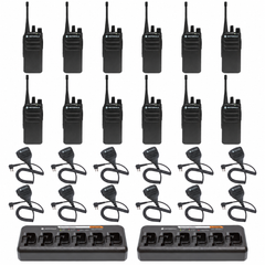 (12) Motorola CP100D Non-Display Two-Way Radios