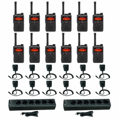 (12) Motorola EVX‑S24 Digital Two‑Way Radios