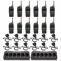 (12) Motorola CP185 Two-Way Radios
