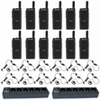 Motorola SL300 Display 12 Pack plus 2 Multi Unit Charger plus 12 PMLN7189 Swivel Earpiece