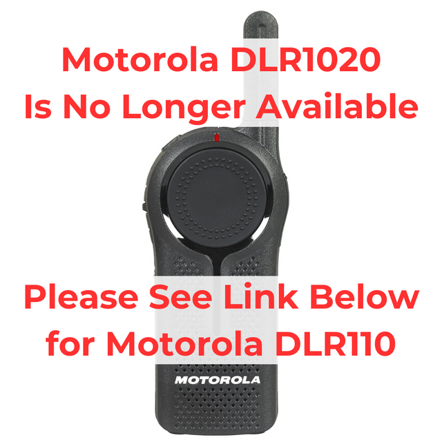 Motorola DLR1020 discontinued notice - now replaced by Motorola CURVE DLR110