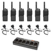 Motorola R2 6 Pack Bundle with Speaker Microphones and Multi-Unit Charger