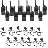 Motorola R2 Radio 12 Pack with Remote Speaker Microphones