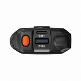 Motorola TLK 200 WAVE PTX radio — top view on white background