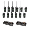 Motorola CP100D Full Keypad Display 12 Pack bundle with multi unit chargers