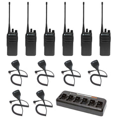 (6) Motorola CP100D Non-Display Two-Way Radios