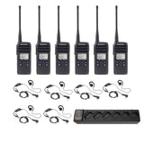 DTR600 6 Pack plus multi unit charger and headsets