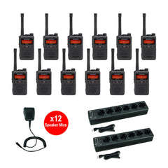 (12) Motorola EVX‑S24 Digital Two‑Way Radios