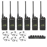
              Motorola RDU4163D 6 pack with Multi Unit Charger and headsets
            