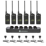 Motorola RDU4163D 6 pack with Multi Unit Charger and Speaker Microphones - view 2