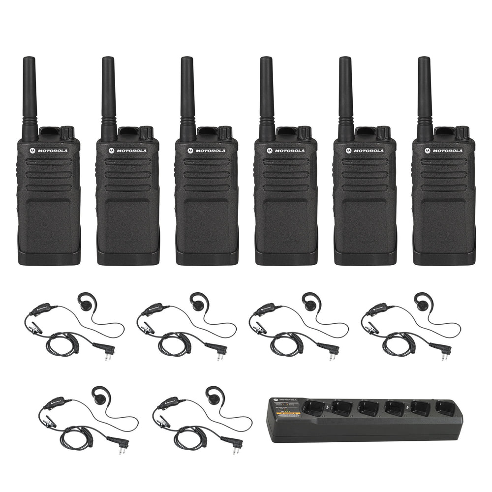 RMU2040 6 Pack Bundle with Multi Unit Charger and Headsets