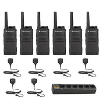 RMU2040 6 Pack plus Multi Unit Charger and headsets