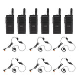 Motorola SL300 Display 6 Pack plus 6 PMLN7189 Swivel Earpiece