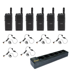 (6) Motorola SL300 Display 3 W / 99-Channel Radios