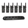 Motorola CLS1413 six-pack bundle with multi-unit charger 56531 for Canadian business use