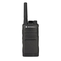 
              Front view of Motorola RMU2043 UHF two-way radio with compact rugged design
            